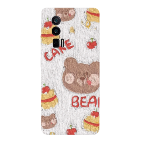 Xiaomi Poco F5 Pro Cake Bear Transparent Silicone TPU Θήκη
