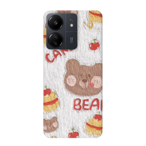 Xiaomi Redmi 13C Cake Bear Transparent Silicone TPU Θήκη