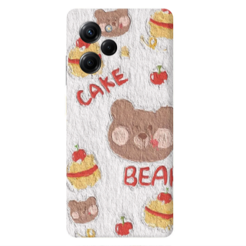 Xiaomi Poco X5 Pro Cake Bear Transparent Silicone TPU Θήκη