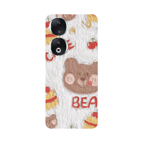 Honor 90 5G Cake Bear Transparent Silicone TPU Θήκη