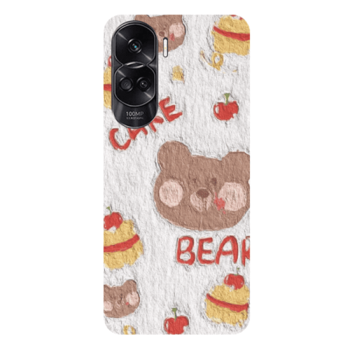 Honor 90 Lite 5G Cake Bear Transparent Silicone TPU Θήκη