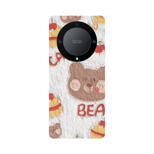 Honor Magic5 Lite 5G Cake Bear Transparent Silicone TPU Θήκη