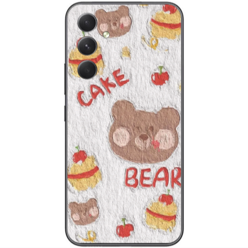 Samsung Galaxy A25 Cake Bear Transparent Silicone TPU Θήκη