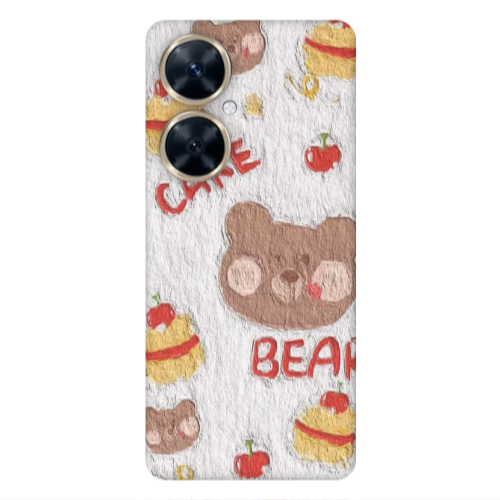 Huawei Nova 11i Cake Bear Transparent Silicone TPU Θήκη