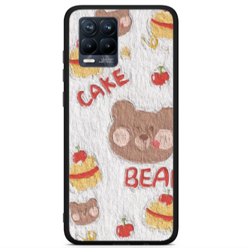 Realme 8 i Cake Bear Black Glossy Θήκη