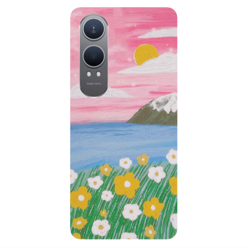 Oneplus Nord Ce 4 lite Sun and Flowers Transparent Silicone TPU Θήκη