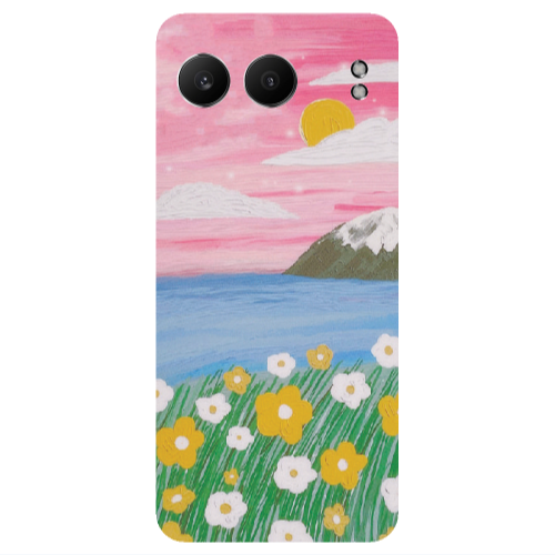 Oneplus Nord 4 Sun and Flowers Transparent Silicone TPU Θήκη