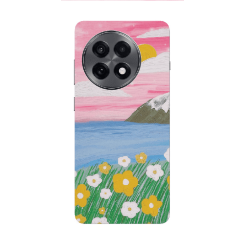 Oneplus 13 5G Sun and Flowers Transparent Silicone TPU Θήκη