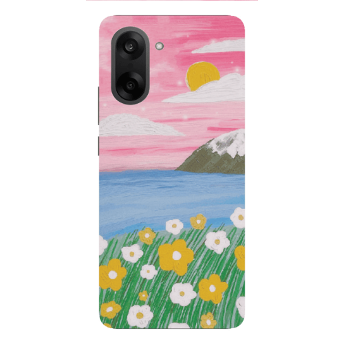 Oneplus Nord CE 5 Sun and Flowers Transparent Silicone TPU Θήκη