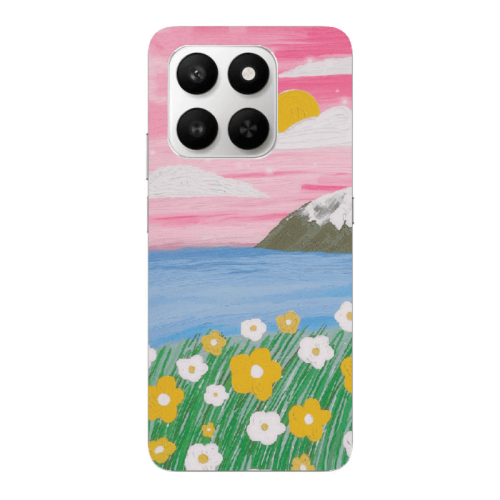 Honor Magic 400 Smart Sun and Flowers Transparent Silicone TPU Θήκη