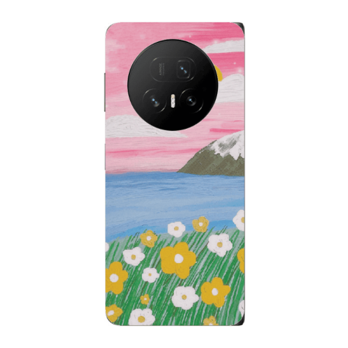 Honor Magic V5 Sun and Flowers Transparent Silicone TPU Θήκη