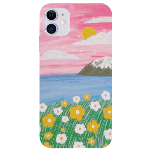 Apple iPhone 11  Sun and Flowers Transparent Silicone TPU Θήκη