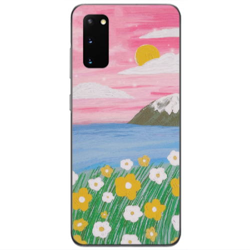 Samsung S20 Sun and Flowers Transparent Silicone TPU Θήκη