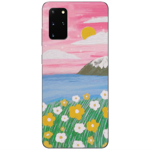 Samsung S20 Plus Sun and Flowers Transparent Silicone TPU Θήκη