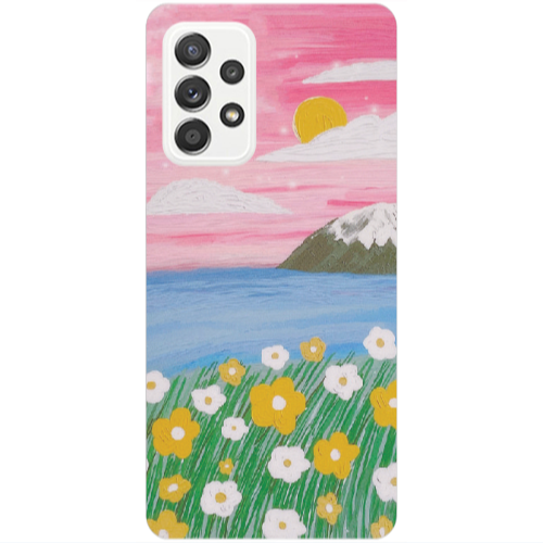 Samsung A13 4G Sun and Flowers Transparent Silicone TPU Θήκη