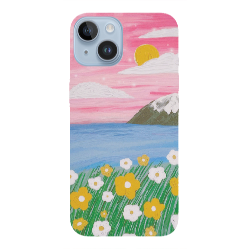 Apple iPhone 14 Plus Sun and Flowers Transparent Silicone TPU Θήκη