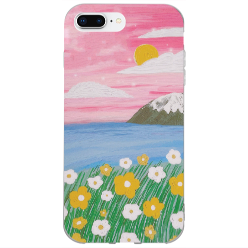 Apple iPhone 7 Plus Sun and Flowers Transparent Silicone TPU Θήκη