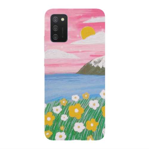 Samsung A03S Sun and Flowers Transparent Silicone TPU Θήκη