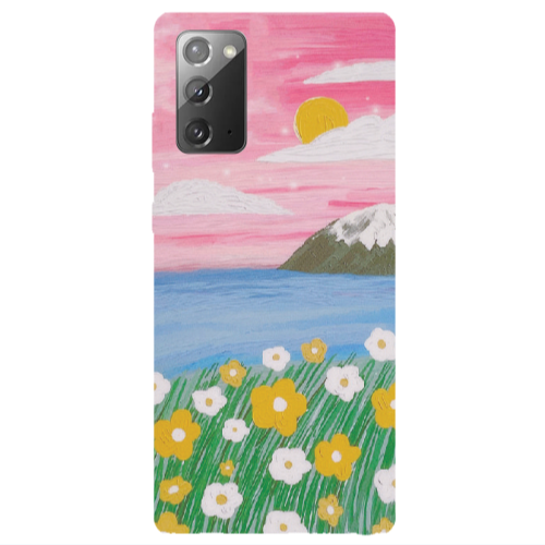 Samsung Note 20 Sun and Flowers Transparent Silicone TPU Θήκη