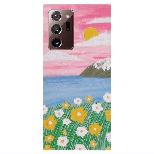 Samsung Note 20 Ultra Sun and Flowers Transparent Silicone TPU Θήκη