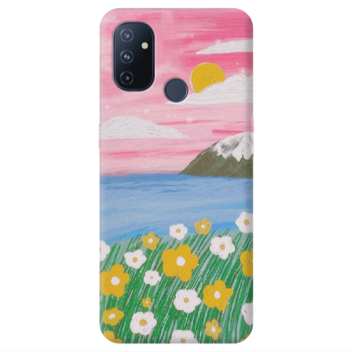 Oneplus Nord 100 Sun and Flowers Transparent Silicone TPU Θήκη