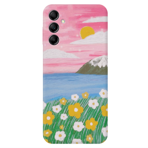 Samsung A24 Sun and Flowers Transparent Silicone TPU Θήκη