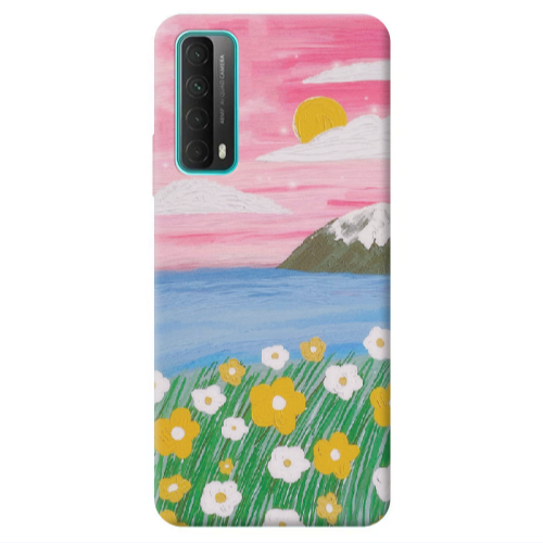 Huawei P Smart 2021 Sun and Flowers Transparent Silicone TPU Θήκη