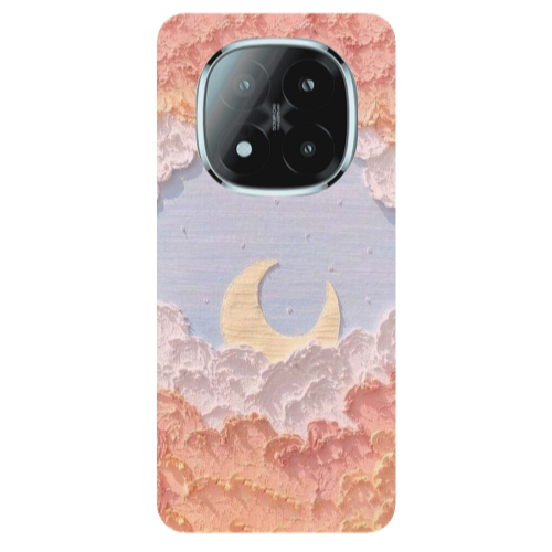 Xiaomi Redmi Note 14 Pro + 5g Moon Clouds Transparent Silicone TPU Θήκη