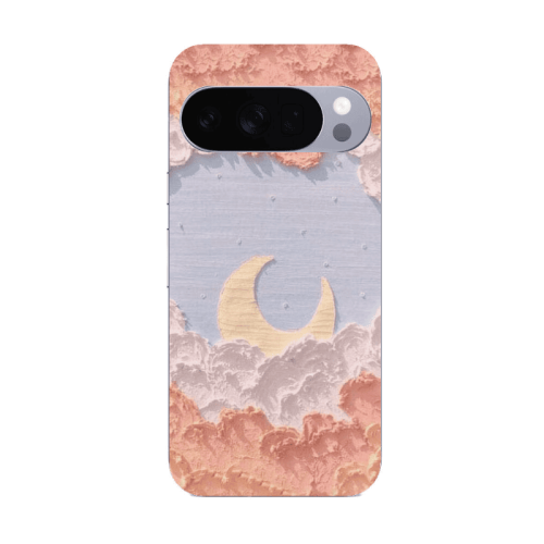 Google Pixel 10 Pro Moon Clouds Transparent Silicone TPU Θήκη