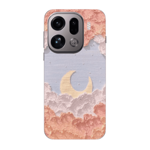 Oppo Find X9 Pro Moon Clouds Transparent Silicone TPU Θήκη