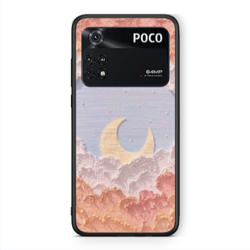 Xiaomi Poco M4 Pro 4G Moon Clouds Black Glossy Θήκη