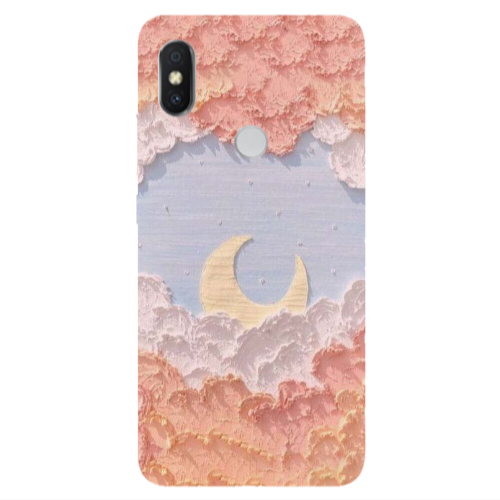 Xiaomi Redmi S2 Moon Clouds Transparent Silicone TPU Θήκη