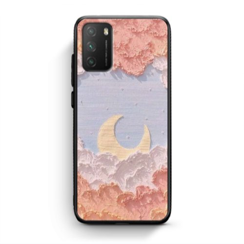 Xiaomi Poco M3 Moon Clouds Black Glossy Θήκη