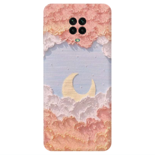 Xiaomi Redmi Note 9S Moon Clouds Transparent Silicone TPU Θήκη