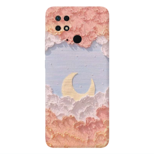 Xiaomi Poco C40 Moon Clouds Transparent Silicone TPU Θήκη