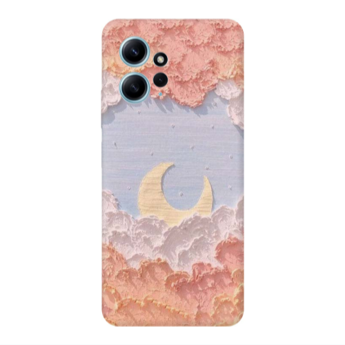 Xiaomi Redmi Note 12 4G Moon Clouds Transparent Silicone TPU Θήκη