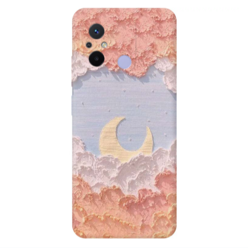 Xiaomi Redmi 12C Moon Clouds Transparent Silicone TPU Θήκη