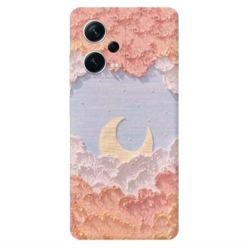 Xiaomi Redmi Note 12 5G Moon Clouds Transparent Silicone TPU Θήκη