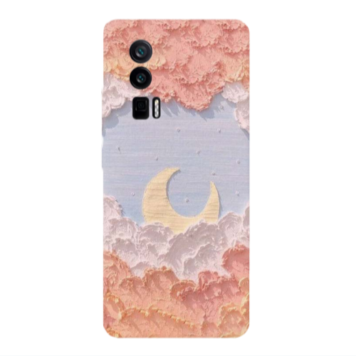 Xiaomi Poco F5 Pro Moon Clouds Transparent Silicone TPU Θήκη