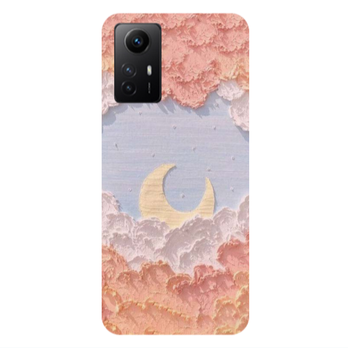 Xiaomi Redmi Note 12s Moon Clouds Transparent Silicone TPU Θήκη