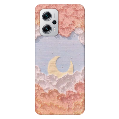 Xiaomi Poco X4 GT Moon Clouds Transparent Silicone TPU Θήκη
