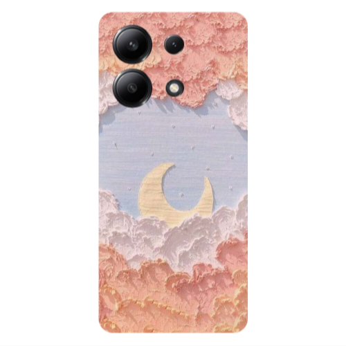 Xiaomi Redmi Note 13 4G Moon Clouds Transparent Silicone TPU Θήκη