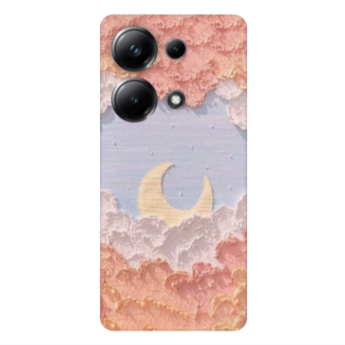 Xiaomi Poco M6 Pro 4G Moon Clouds Transparent Silicone TPU Θήκη