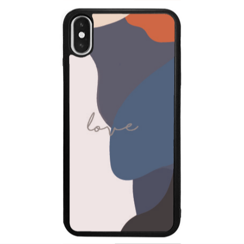 Apple iPhone X Mixed Wave Black Glossy Θήκη