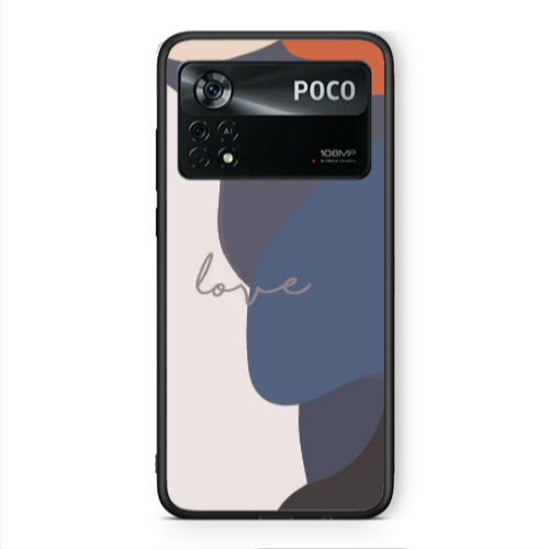 Xiaomi Poco X4 Pro Mixed Wave Black Glossy Θήκη