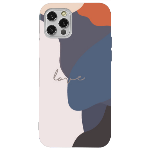 Apple iPhone 12 Pro Mixed Wave Transparent Silicone TPU Θήκη