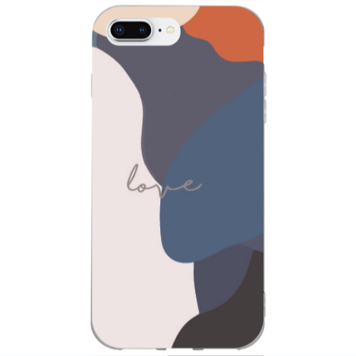 Apple iPhone 7 Plus Mixed Wave Transparent Silicone TPU Θήκη