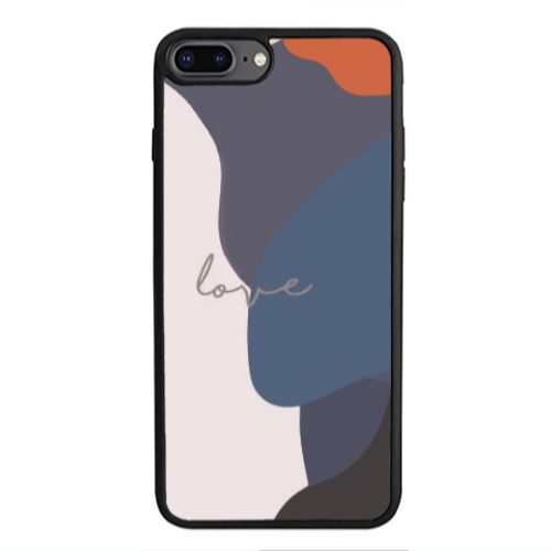 Apple iPhone 7 Plus Mixed Wave Black Glossy Θήκη