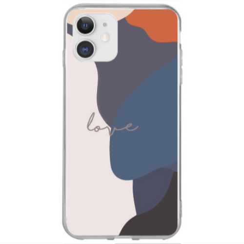 Apple iPhone 12 Mini Mixed Wave Transparent Silicone TPU Θήκη