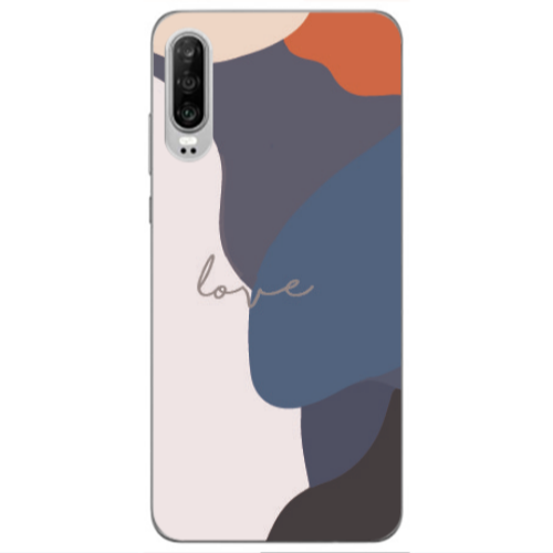 Huawei P30 Mixed Wave Transparent Silicone TPU Θήκη